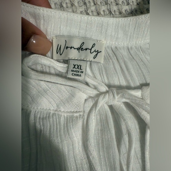 NWOT Wonderly White Women's Top Size XXL - Picture 2 of 7